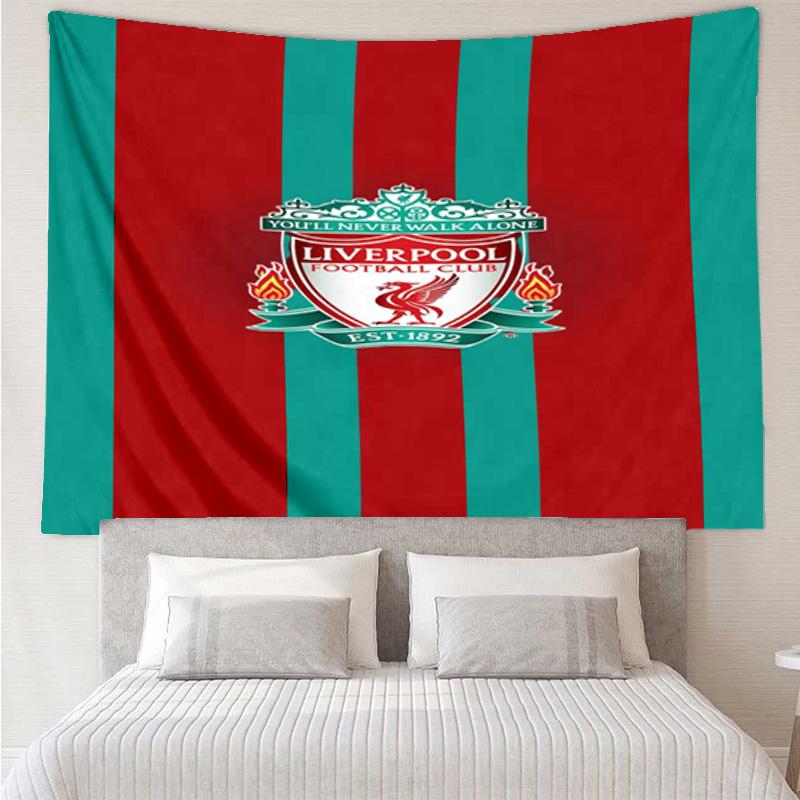 Liverpool Fc Crest Tapestry Hanging for Bedroom,Livingroom, Playroom,Decor Art Room Wall Tapestry Holiday and Birthday Gifts