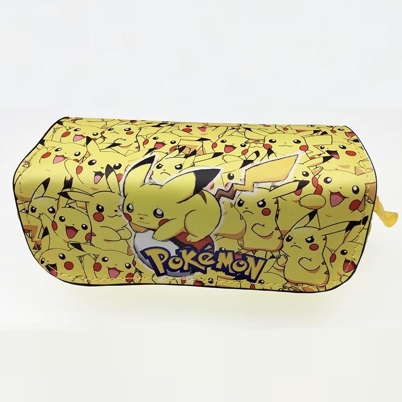 Large Capacity Pokémon Pencil Case for Students - Cartoon Anime Design