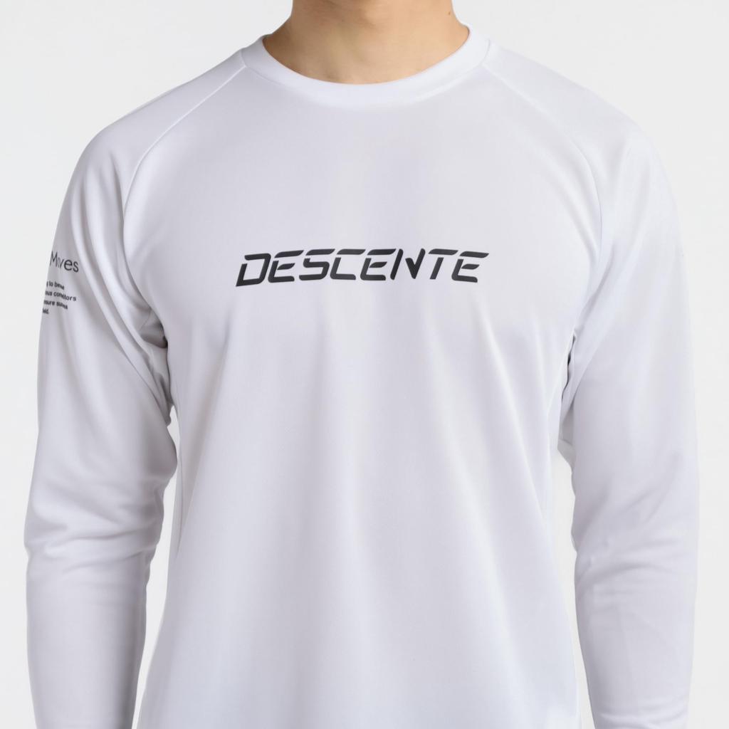 DESCENTE Long Sleeve Volleyball Comfortable To Move for Men and Club WH00 Shirt, In, Women, Activities, (DV5SLT01U)