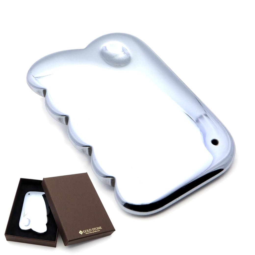 

[GOLD STONE] Gua Sha Plate for Face and Body, Terahertz Mineral, Body Massage, Slimming, and Facial Beauty (Small)