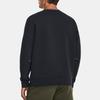 Under Armour Unstoppable Fleece Crew Solid Color Round Neck Pullover Long Sleeve Sweatshirt Men Sweatshirt Black 1381688-001