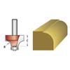 Faithfull Fresa TCT Arrotondamento 15,8 mm X 9,5 mm Gambo 1/4"