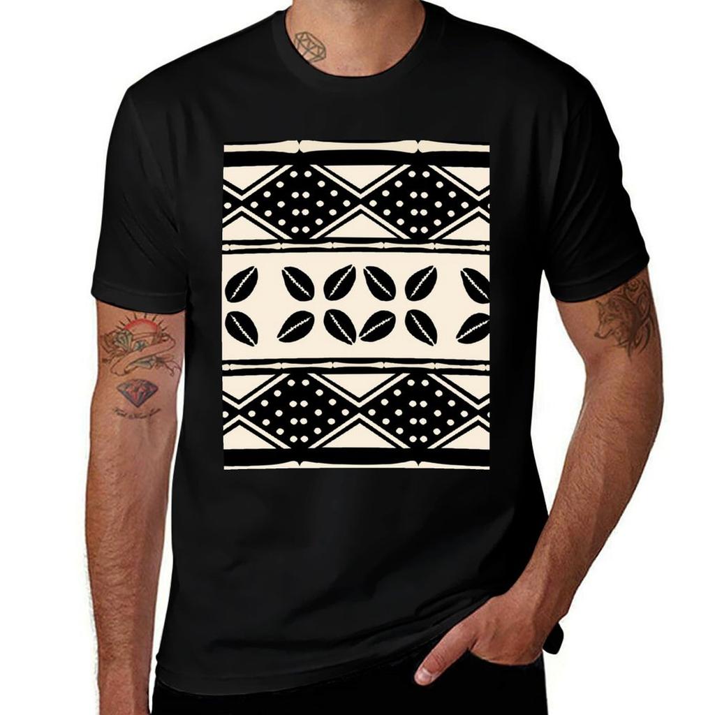 African abstract mud cloth pattern TShirt Comfortable Work Wear Tee