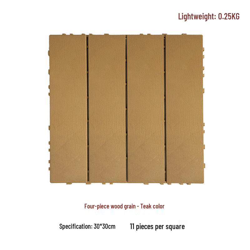 Suelo de Plástico Compuesto para Exteriores de Encastre 30x30 para Jardín/Balcón