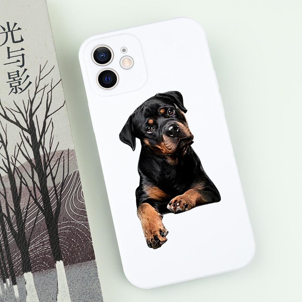 Cute Cat Dog Couple Phone Case For iPhone 16 15 14 13 12 11 Pro Max Mini X XS XR SE 7 8 Plus Cute Shockproof Soft Cover Fundas