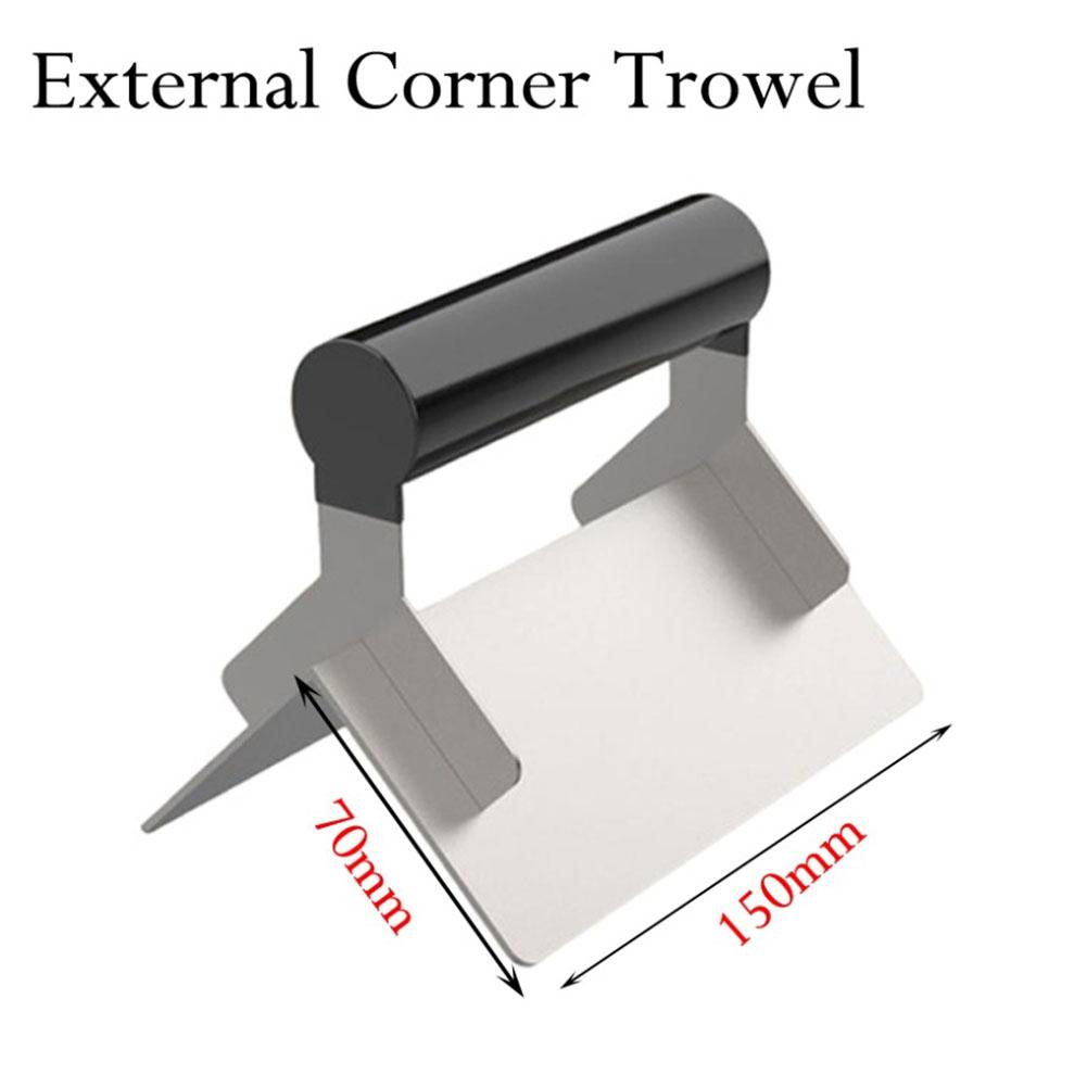 Stainless Steel Corner Trowel Drywall Corner Shaping Tool Putty Scraper Cement Finishing Construction Tool Putty Spatula