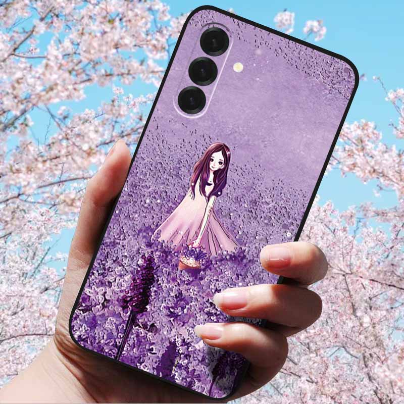 For Samsung Galaxy A56 A36 A26 5G Cases 3D Relief Flower Emboss Soft Silicone For A56 A36 5G 3D Cartoon Case Owl Shell 3D Relief