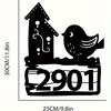 Vintage Metal Address Sign Wall Mount House Number Home Decor Durable Gift