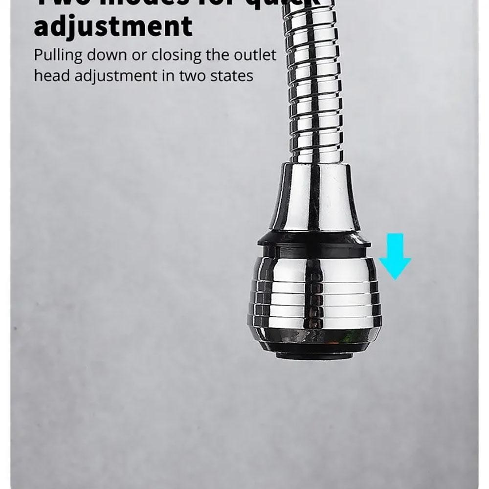 360 Degree Kitchen Faucet Anti-Splash Head Water Saver Universal Rotating Bubbler Filter Extension Booster Nozzle Kitchen Tools