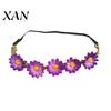 Adjustable Daisy Crown for Girls Sunflower/Daisy Wreath Headband Women Girls, Flower Headpiece, Daily Wear Silk Beach Photography Summer Dress