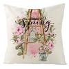 Spring Pillow Case Sofa Waist Pillow Case Garland Truck Light Luxury Home Office Pillow Pillow Case