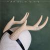 Large Wavy Deer Antlers Headwear Furry Cosplay Accessories 3D PLA Horns BG3 Props For Halloween Events
