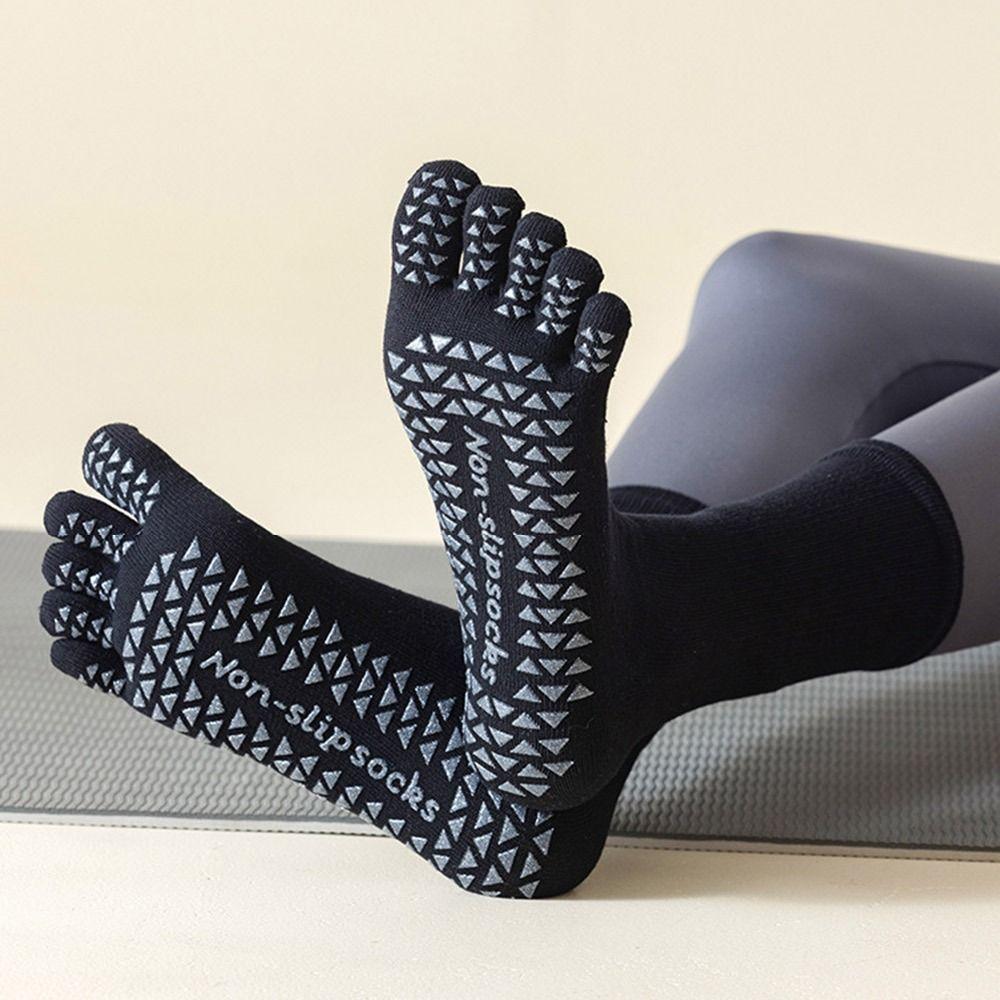 Pilates Grip Low-ankle Split Toe Socks Mid-tube Dance Sports Socks Indoor Fitness Sock