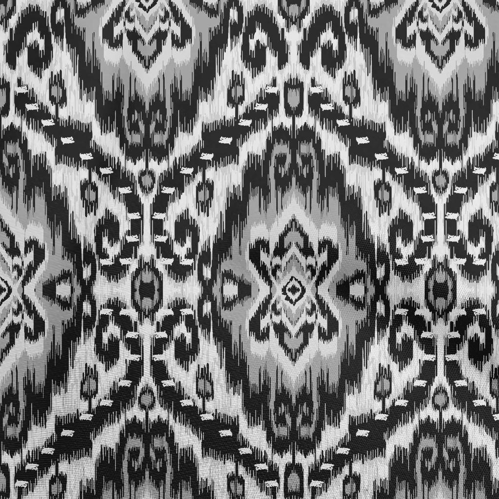 oneOone Cotton Flex Dark Rose Brown Fabric Asian Ikat Craft Projects Decor Fabric Printed By The Yard 40 Inch