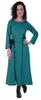Moomaya Full Sleeves Maxi Dress Long Button Down Solid Casual Slit Dresses