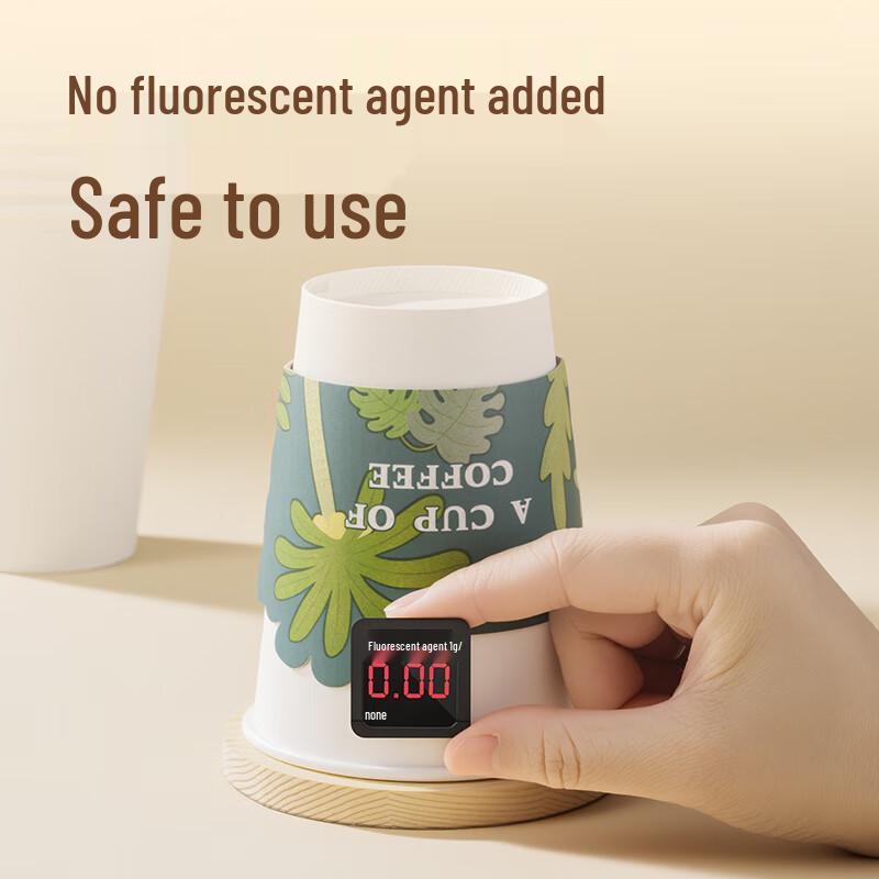 Deli 430ml Disposable Thickened Paper Coffee Cups with Lids (20 Count)