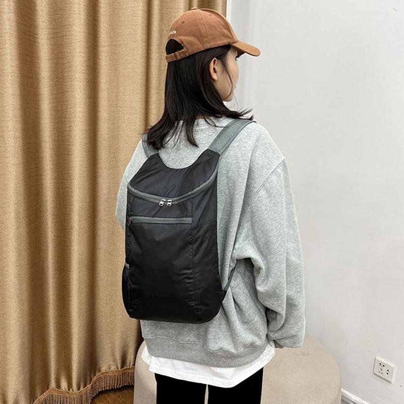 Outdoor Unisex Wasserdichter Faltbarer Rucksack Große Kapazität Tragbarer Camping Wanderreise Tagesrucksack Freizeit Männer Frauen Sporttaschen