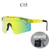 Grenzüberschreitende polarisierte Fahrradbrille mit großem Rahmen und farbigen Gläsern für Sport