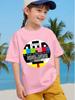 No Signal Tv Test Kids Tee Retro Media Graphic Print Boys Girls Family Matching Cotton Summer Short Sleeve Basic Children Tshirt