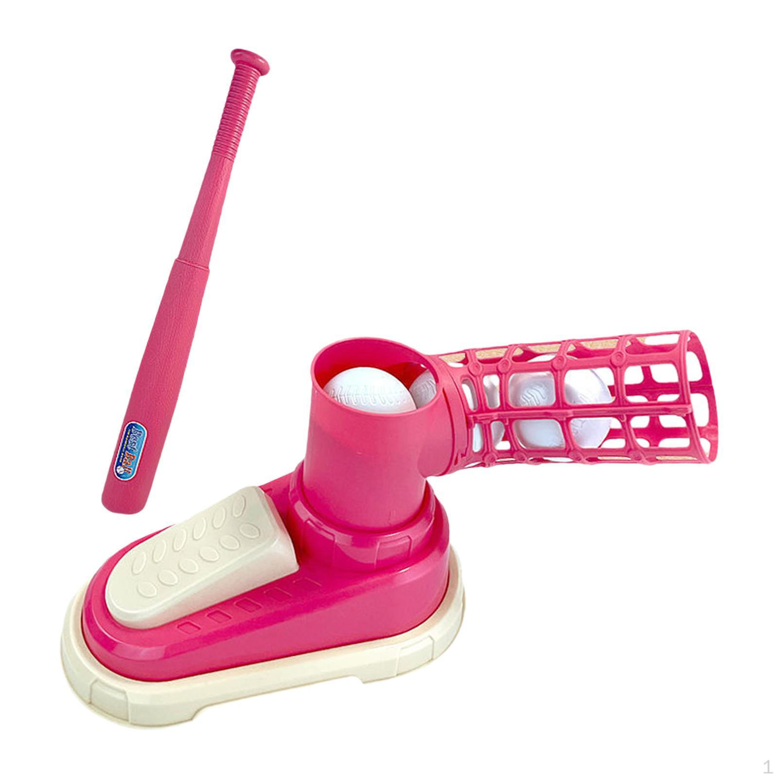 

Бейсбольная машина для подачи мячей Педаль для выталкивания мячей Оборудование для питчера Практика Практический подарок with 3 Balls