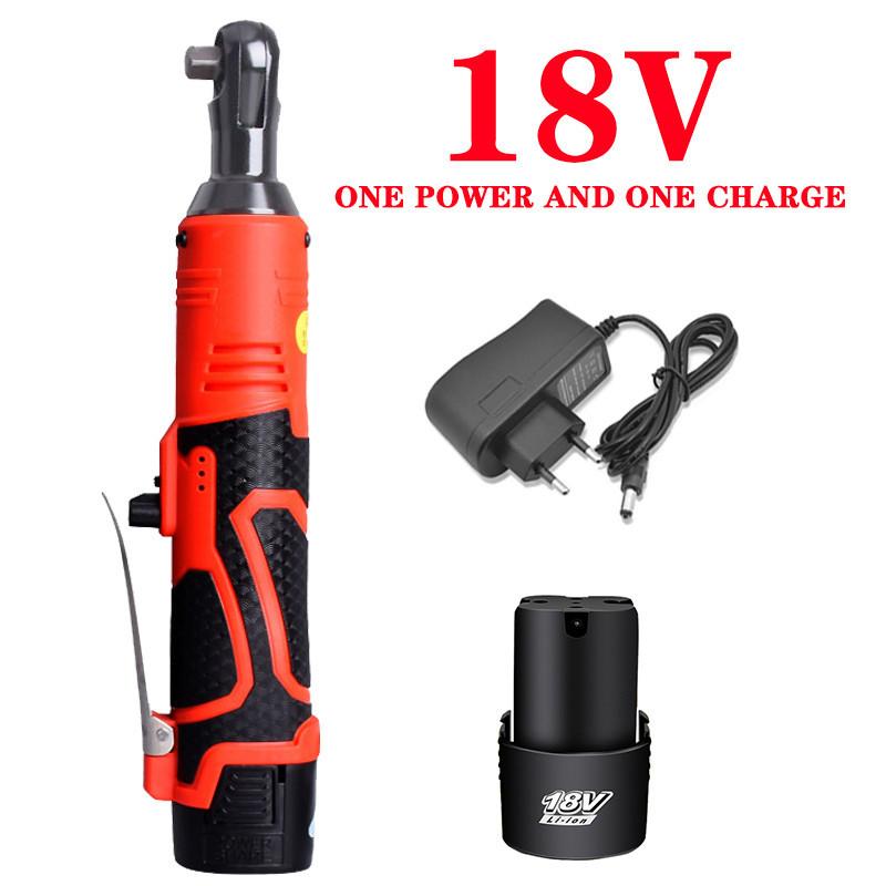 3/8 Inch Right Angle Ratchet Wrenches Impact Driver Power Tool Cordless Portable Impact Wrench Rechargeable Electric Wrench
