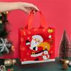 StoBag, Froh und Hell, Weihnachtliche Vliestaschen, Weihnachtsmann, Rentier, Schneeflocke, Verpackung für Geschenk, Wiederverwendbar, 12/30 Stück