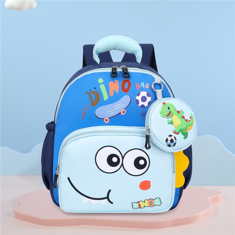 Schoolbag Cartoon Dinosaur Whale Kindergarten School Bag Children's Backpack Cute and Lightweight Boys and Girls School Backpack New