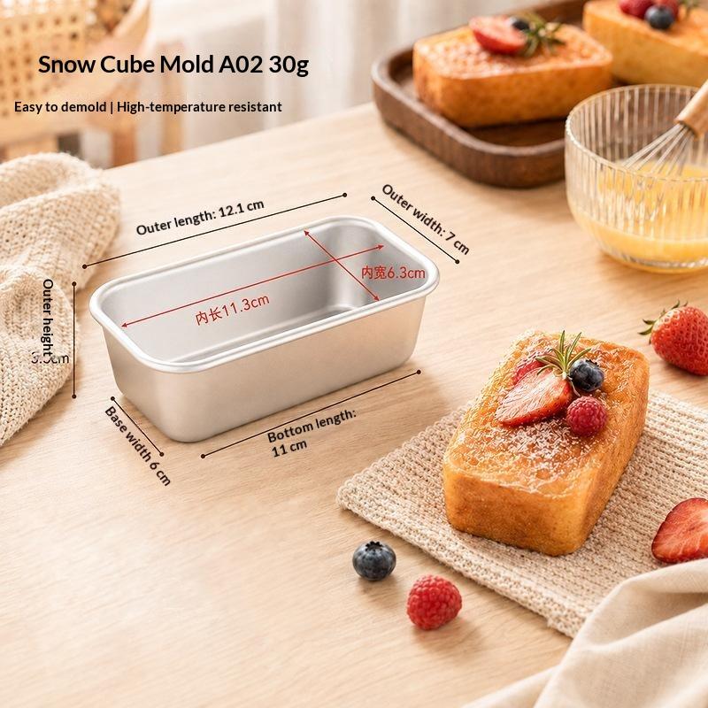 Home Kitchen Baking Mold 1/2Pcs Aluminum Alloy Easy Demold Reusable for Egg Tarts Mochi Desserts