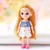 Bambola BJD 1/12 16cm Fai da te Mobile 13 Articolazioni Moda Carina Figura Principessa Regalo Ragazza Giocattoli per Bambini con Vestiti e Scarpe