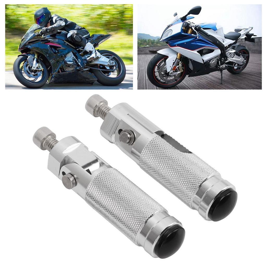 Motorcycle Folding Aluminum Alloy Foot Rest Pedal Replacement Footrest
