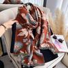 Winter Women's Thick Faux Cashmere Scarf - Warm Pashmina Shawl Wrap, Outdoor Cold-Resistant Blanket