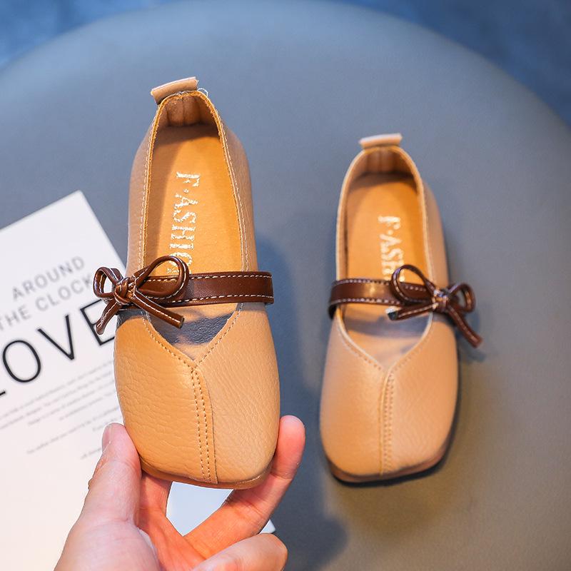 Autumn 2025 Soft Sole Slip-on Loafers for Baby Girls - Casual Princess Flat Shoes