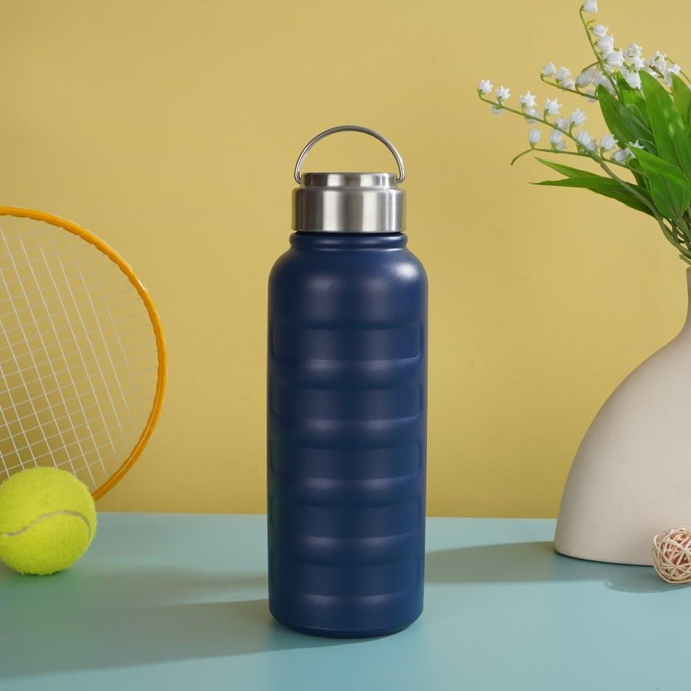 Double Wall Thermos Water Bottles Portable Handle Large Capacity Bottle  Car Travel