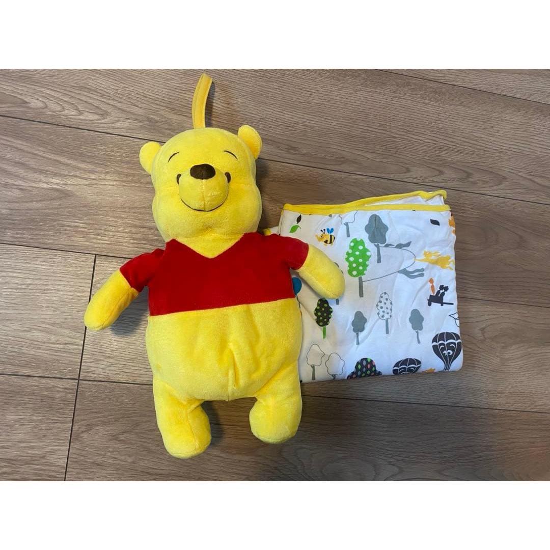 Winnie the Pooh stuffed animal & blanket set Disneyland