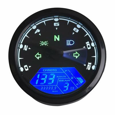 12000RPM 6 engranajes Universal motocicleta LCD Digital 199 km/h velocímetro odómetro retroiluminación motocicleta