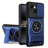 KEYSION Magnetic Phone Case for TECNO Spark 40C 4G Slide Camera Protection Upright Kickstand 360° Ring Shockproof Back Cover