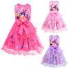 82996 Girls Kpop Demon Hunters Print Bow Mesh Princess Dress