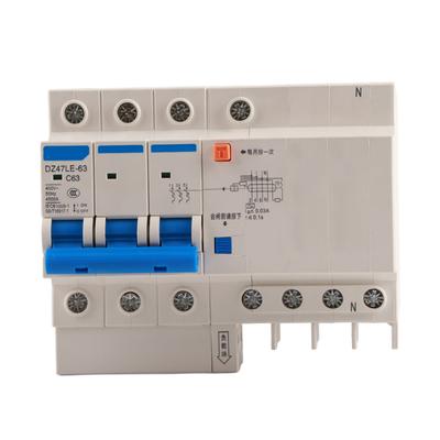 DZ47LE‑63 3p N C63 RCCB Residual Current Circuit Breaker 230V 63A 30mA
