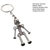Metal Robot Keychain Vintage Movable Joints Screw Robot Key Ring Pendant