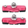 1 Pair Road Bike Brake Pads Folding Bicycle Brake Blocks Shoes Cycling AccessoriesRed