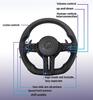 Black Chrome Sport Leather Steering Wheel For BMW F30 F36 F20 F23 F22 M3 F80 X1 F48 F10 F07 F01 M5 E84 E87 E90 E70 BMW Accessory