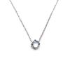 Stylish And Simple 18K Gold Collarbone Chain, Small And Exquisite Stainless Steel Four-Claw Round Zircon Necklace, Female Versatile