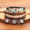 Bohemian Coconut Shell Wood Beads Beaded Soft Pottery Pearl Stone Leather Men's and Women's Bracelets Bracelets