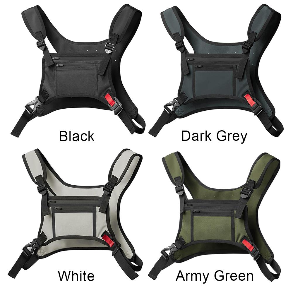 Running Vest Bag for Men Water Resistant Running Backpack with Phone Holder Waist Pack for Workouts