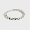 New Arrival Simple Twisted Woven 925 Sterling Silver Jewelry Retro Thai Silver Small Twisted Popular Opening Rings TYB486