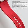 Bracelet en Caoutchouc Fluoro 19mm 20mm 21mm 22mm pour Xiaomi huawei Samsung Swatch MoonSwatch Universel FKM Libération Rapide Bracelet de Montre de Plongée pour Seiko