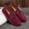 NEW Men's Loafers Comfortable Flat Casual Shoes Men Breathable Slip-On Soft Leather Driving Shoes Moccasins 2025 New