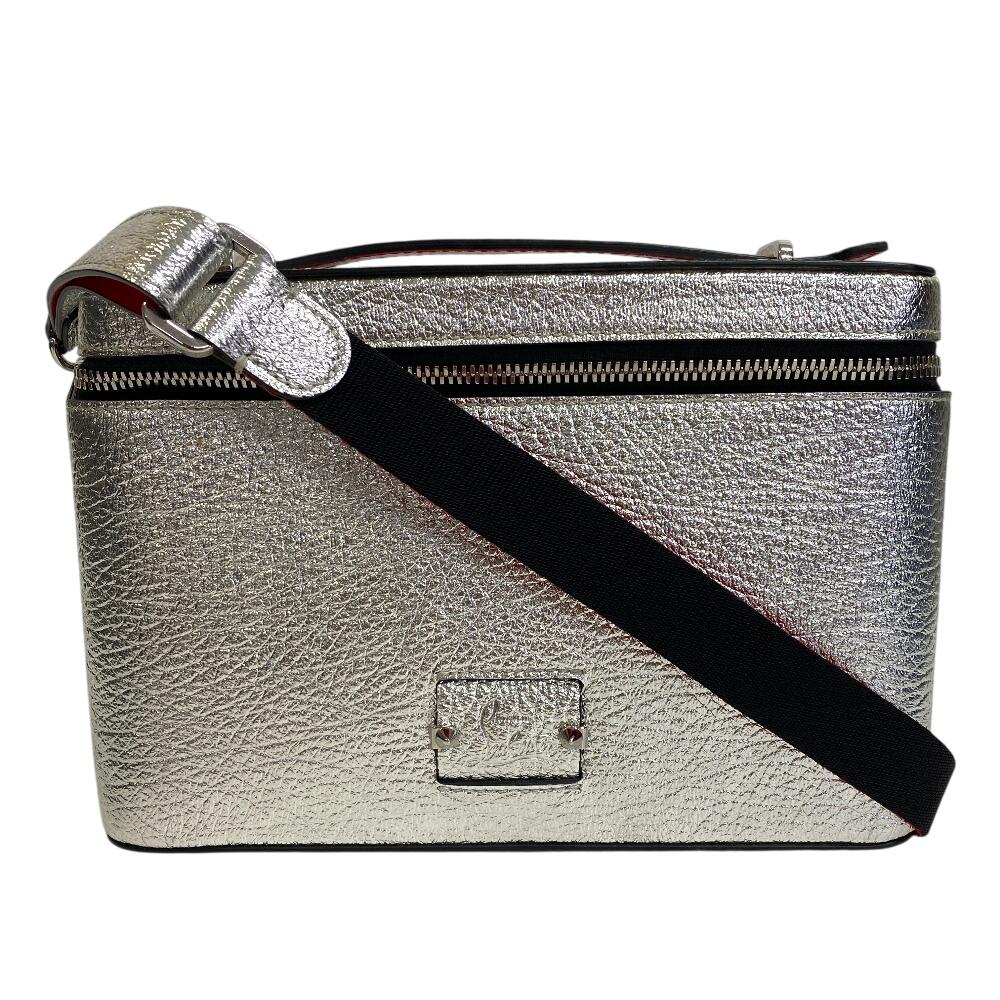 

Christian Louboutin Kipi Pouch 2-Way Handbag leather Shoulder Bag Silver leather Women Used