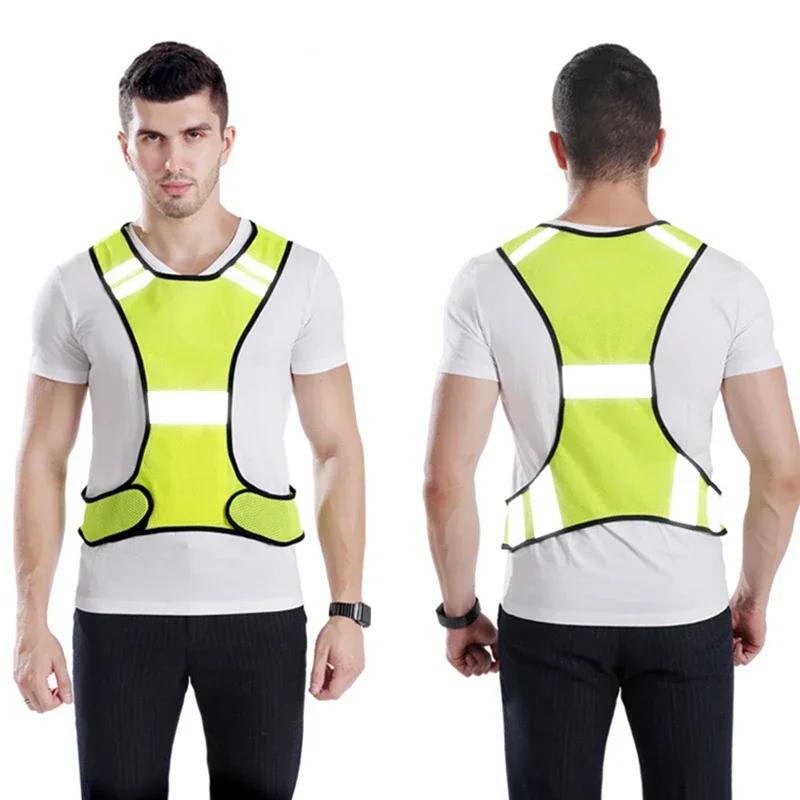 Cycling Reflective Vest High Visibility Safe Jacket for Night Riding Running Jogging Motorcycle Outdoor Sports Waistcoat