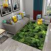 Green Leaves Carpet Natural Landscape Rug Soft Rectangle Area Rugs for Bedroom Living Room Decor Yoga Mat Door Mat